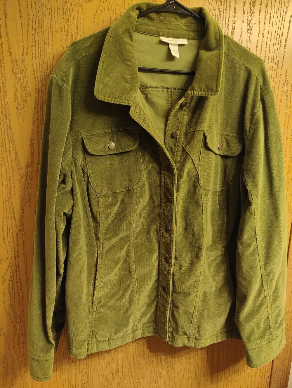 Men's Olive Green Corduroy Jacket